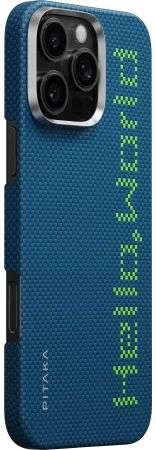 Pitaka Tactile Woven Case for iPhone 16 Pro Hello World