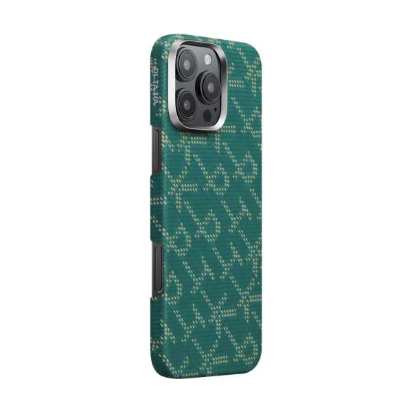 Pitaka Tactile Woven Case PTK iPhone 16 Pro Max Green/Gold