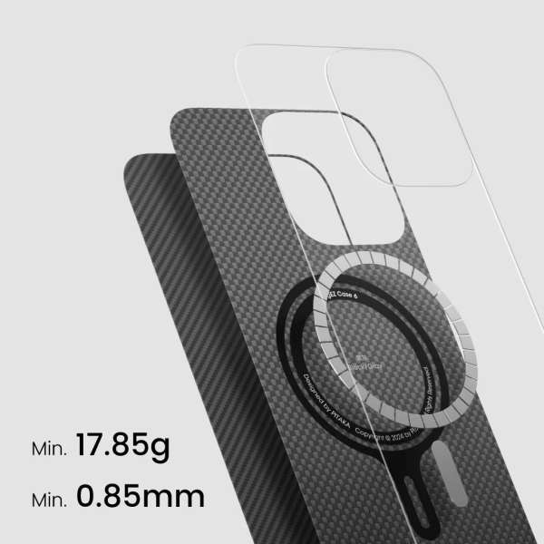 Pitaka Ultra-Slim Case for iPhone 16 Pro Max Black/Grey