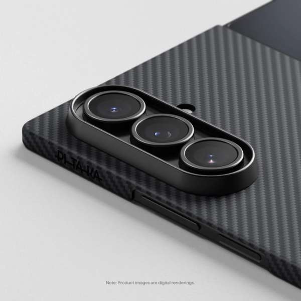 Pitaka Ultra-Slim Case for Samsung Galaxy Z Fold 7 Black/Grey