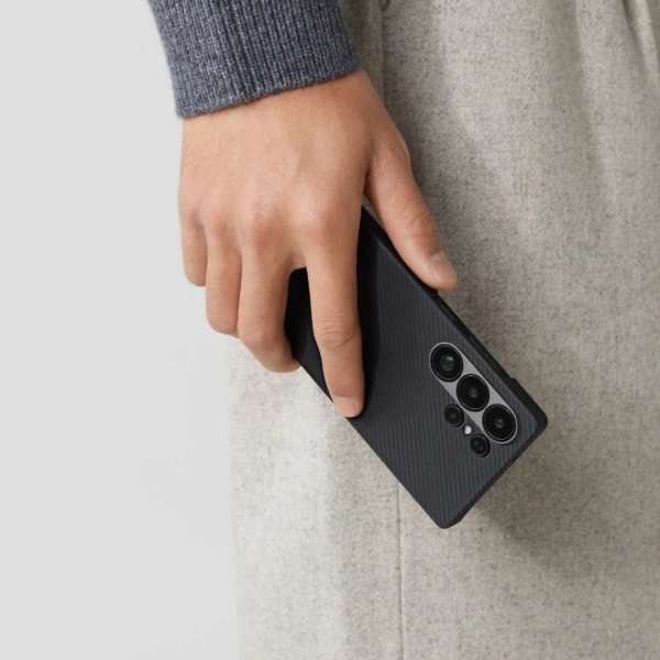 Pitaka Ultra-Slim Case Sansung Galaxy S25 Ultra Black/Grey Twill