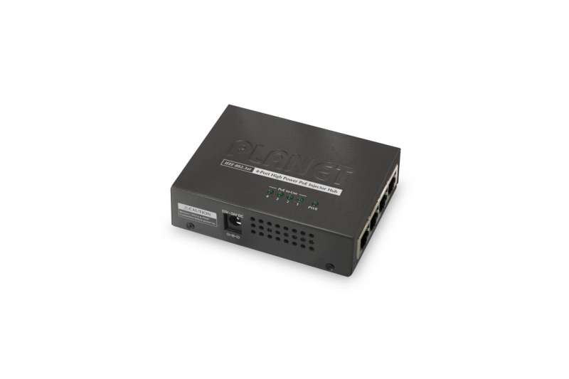 Planet Gigabit Ethernet PoE+ Injector Hub, 802.3at
