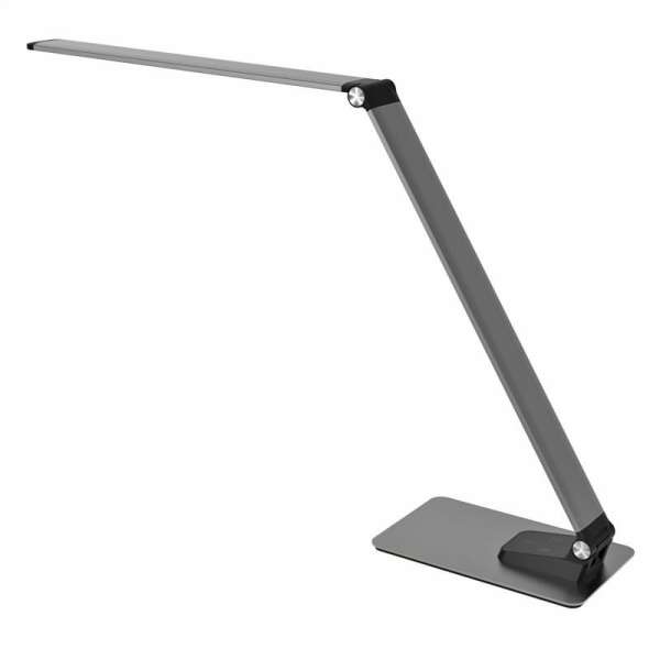 Platinet Desk Lamp 6W + Night Lamp Compact Size Silver