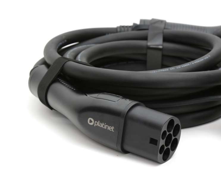 Platinet EV Charging Cable Type 2 32A / 22kW 5m Black