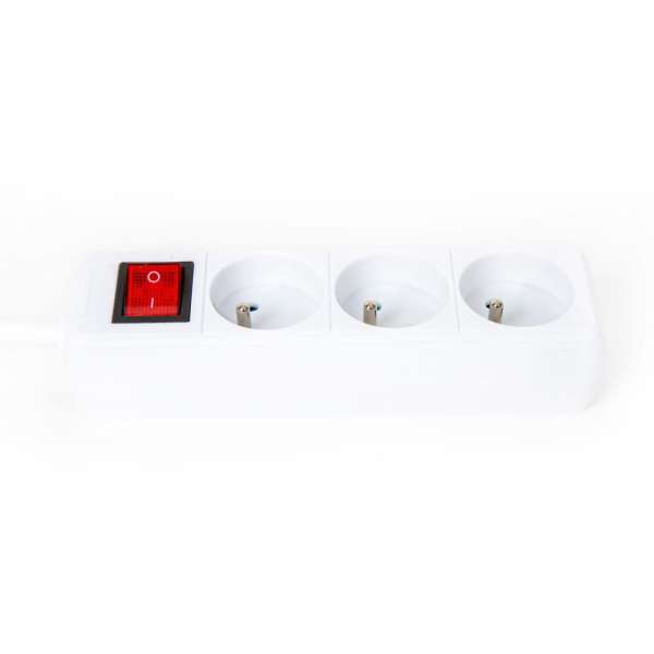 Platinet Hálózati Elosztó Kapcsolóval 3DIN 3m White