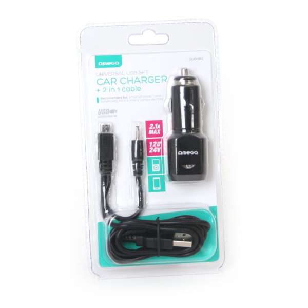Platinet Omega Car Charger 2xUSB Black