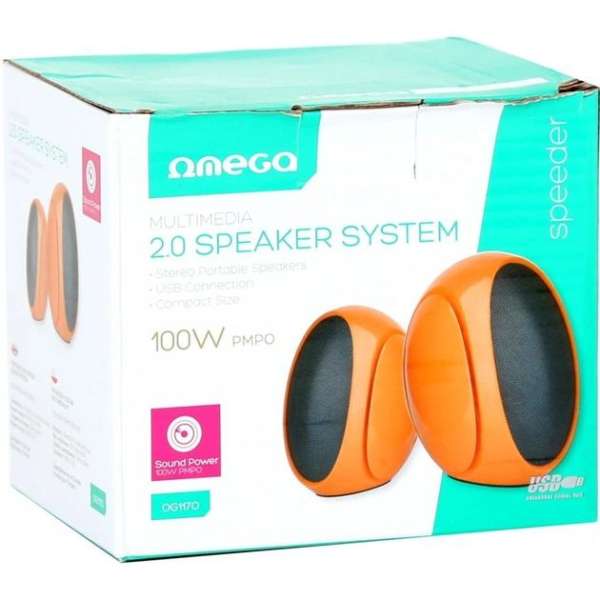 Platinet Omega OG-117B 2.0 speakers Orange