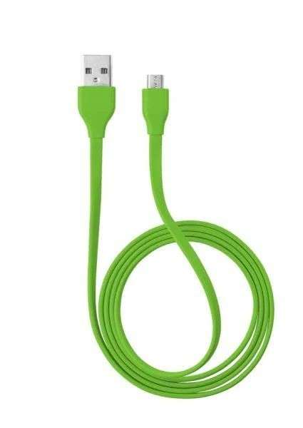 Platinet Omega USB2.0 USB A to micro USB 1,5m Green