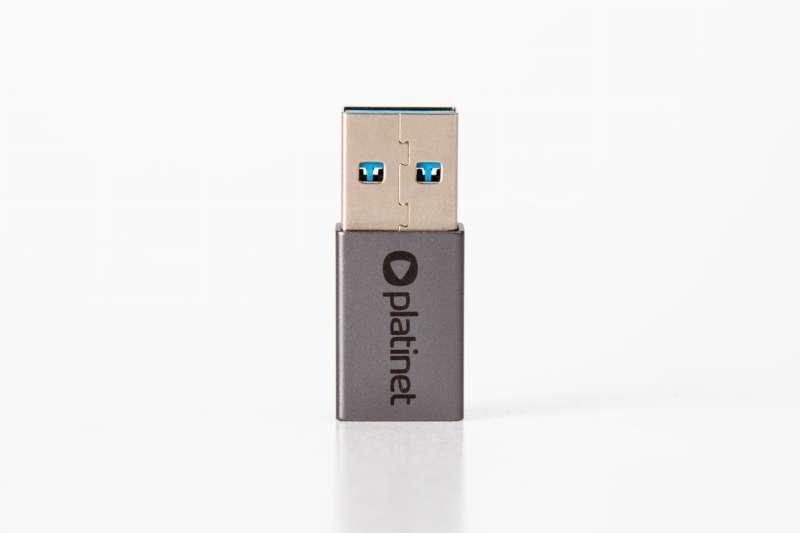 Platinet USB-A to USB-C Gen 1 Media Adapter Grey