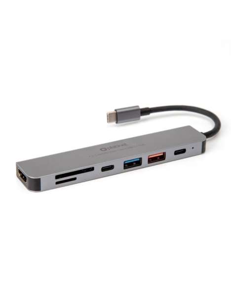 Platinet USB-C Gen2 Media Hub 10GB/S 7in1 HDMI 4K USB-A3.2/ USB-A2.0/ USB-C PD 100W/ USB-C2.0/ SD/ MicroSD Aluminium