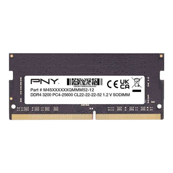PNY 16GB DDR4 3200MHz SODIMM Performance Black