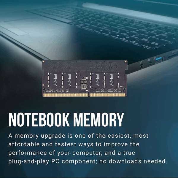 PNY 16GB DDR4 3200MHz SODIMM Performance Black