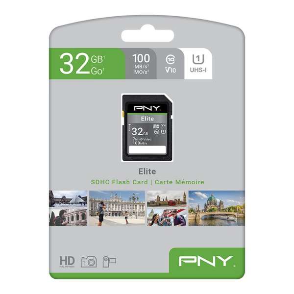 PNY 32GB SDHC Elite Class 10 U1 V10