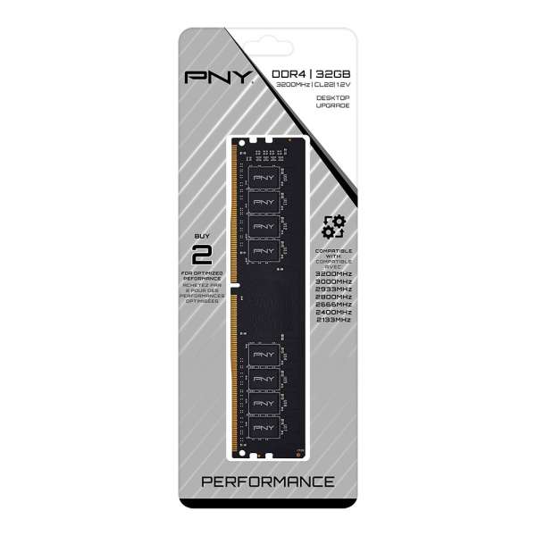 PNY 8GB DDR4 3200MHz Performance Black