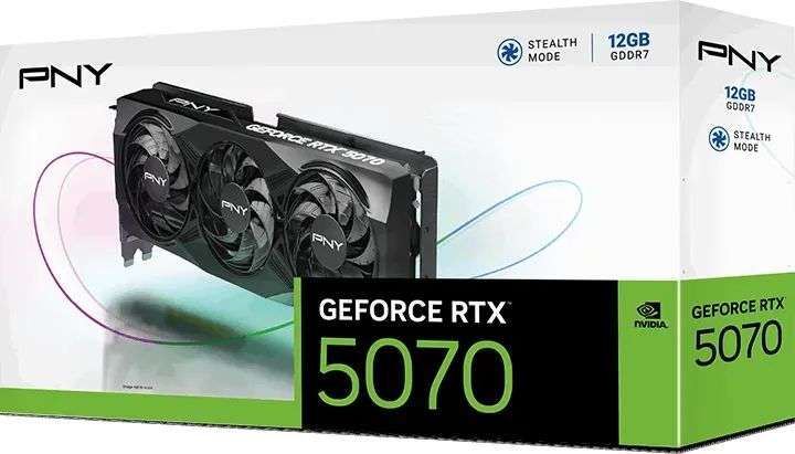 PNY GeForce RTX5070 12GB DDR7 GAMING TRIPLE FAN
