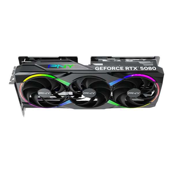 PNY GeForce RTX5080 16GB DDR7 ARGB EPIC-X RGB Overclocked Triple Fan