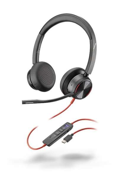 Poly Plantronics Blackwire 8225 USB-C Headset Black