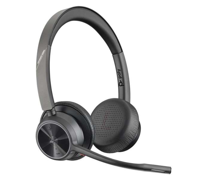 Poly Plantronics Voyager 4320-M Teams USB-A +BT700 Dongle Headset Black
