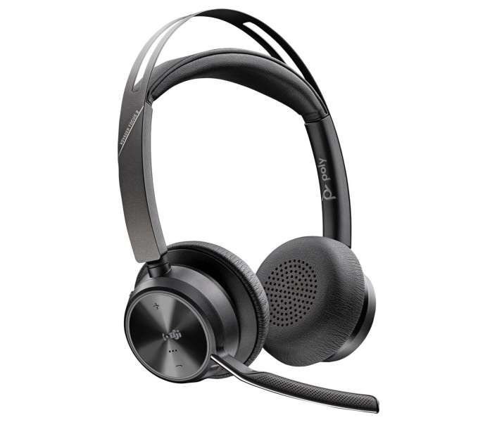 Poly Plantronics Voyager Focus 2-M UC Bluetooth Headset + Charging Stand Black