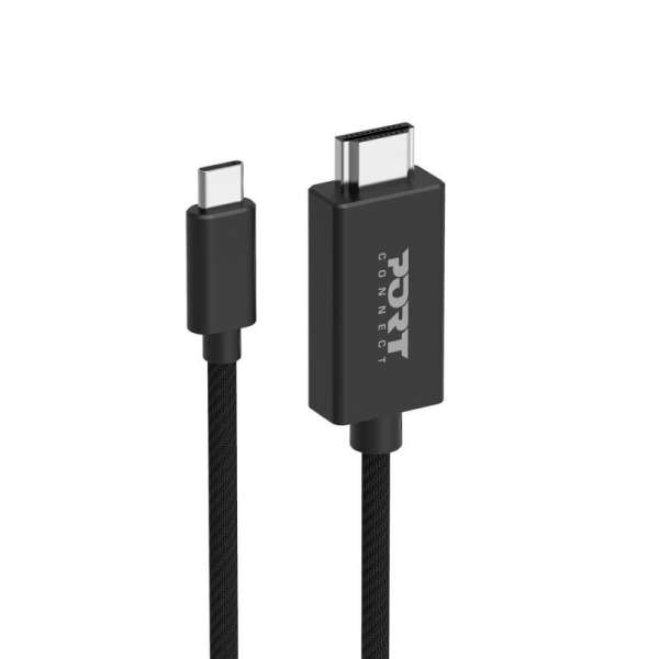 Port Designs 4-in-1 Starter Pack 65W GaN Charger + cables + converter Black