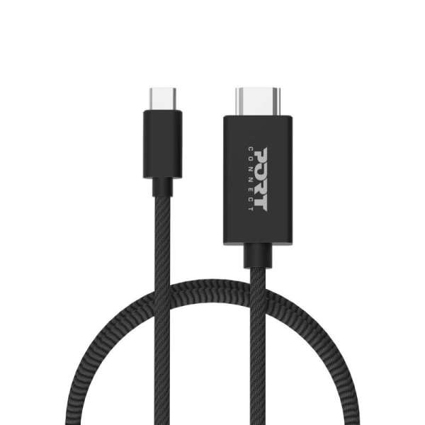 Port Designs 4-in-1 Starter Pack 65W GaN Charger + cables + converter Black