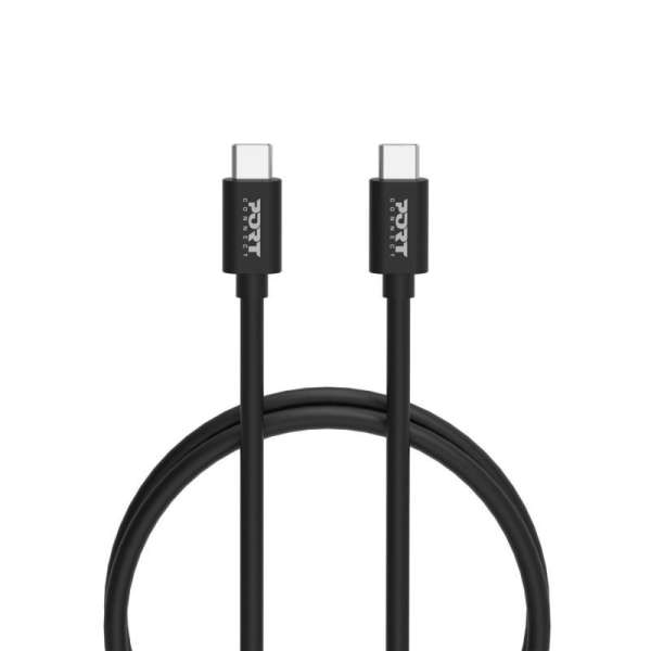 Port Designs 4-in-1 Starter Pack 65W GaN Charger + cables + converter Black