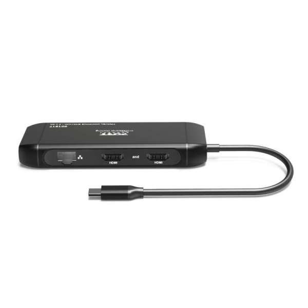 Port Designs 7in1 Mobile Docking Station 2x4K USB-C 100W Black