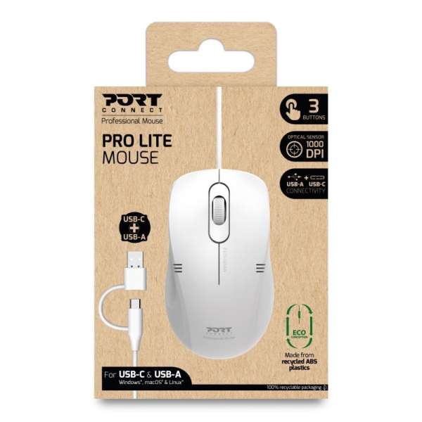 Port Designs Pro Lite mouse White