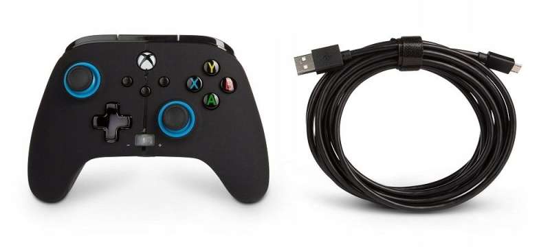 PowerA Enhanced Wired Xbox Series X|S USB Gamepad Blue Hint