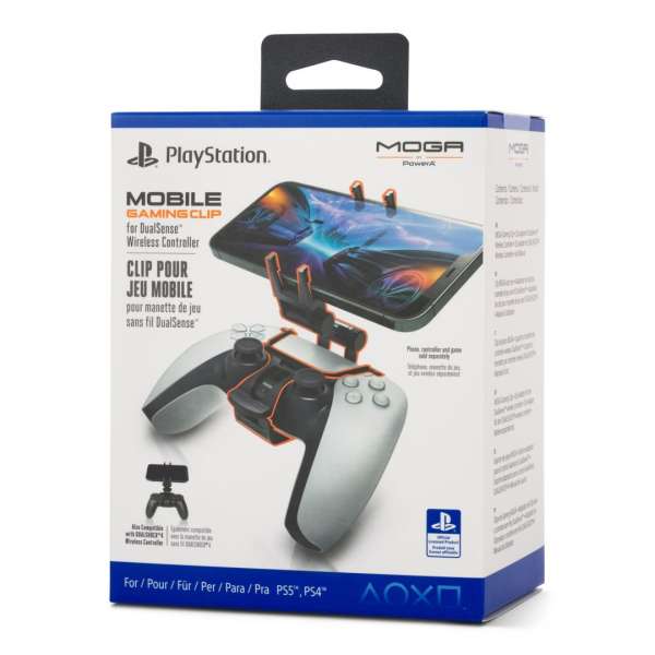 PowerA MOGA Mobile Gaming Clip for DualSense Wireless Controllers and DualShock 4 Wireless Controllers