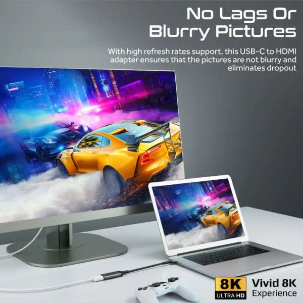 Promate MediaLink-8K 8K@60Hz CrystalClarity USB-C to HDMI Adapter