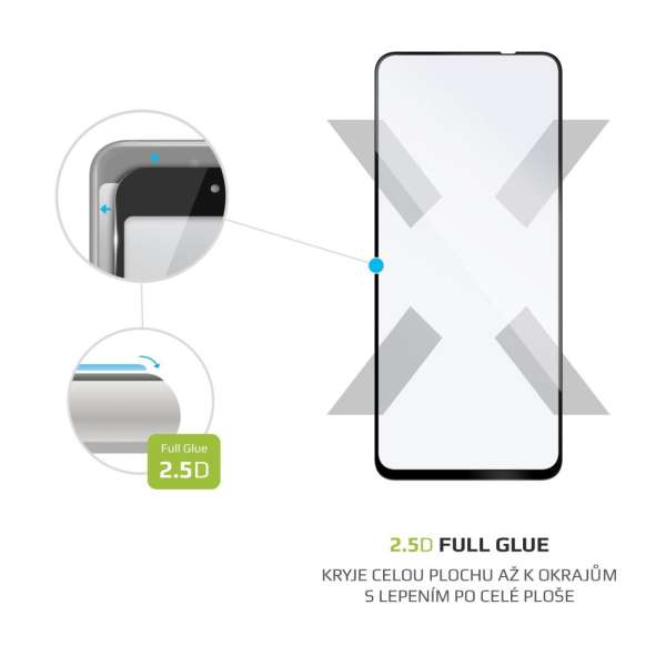 FIXED Protective Üvegfólia Full-Cover Xiaomi Redmi Note 10 5G, full screen gluing, Fekete