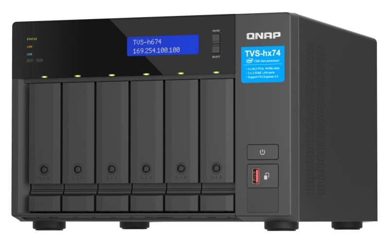 QNAP NAS TVS-H674-i5-32G (32GB) (6xHDD + 2xM.2 SSD)