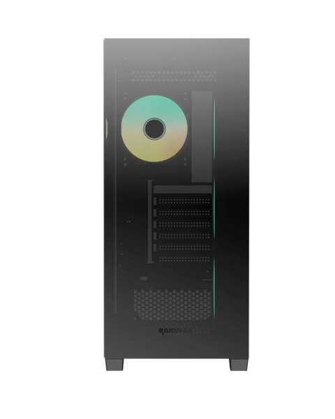 RaidMax i800 Chrome Tempered Glass Black