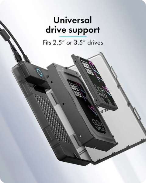 Raidsonic IB-388-CU3 Enclosure for 2.5"/3.5" SATA SSD/HDD
