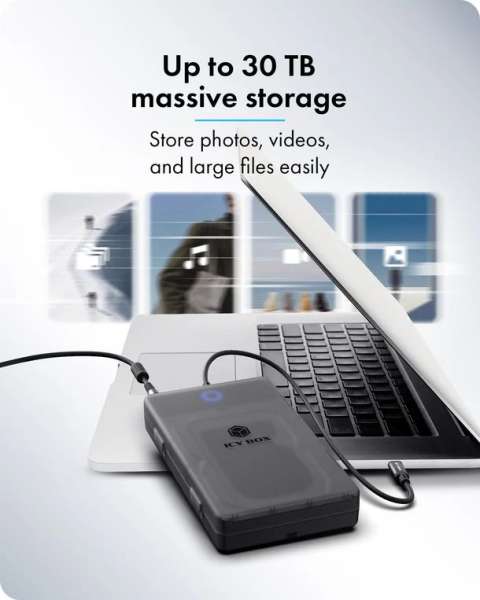 Raidsonic IB-388-CU3 Enclosure for 2.5"/3.5" SATA SSD/HDD