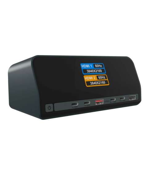 Raidsonic Heart Dock 2300 11-in-1 DockingStation with dual video output and LCD display