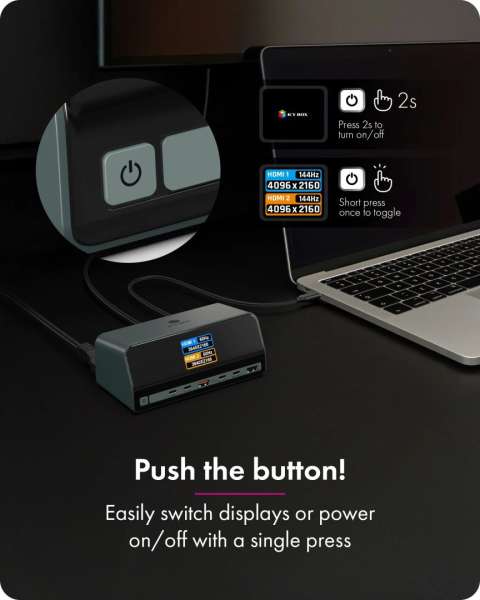 Raidsonic Heart Dock 2300 11-in-1 DockingStation with dual video output and LCD display