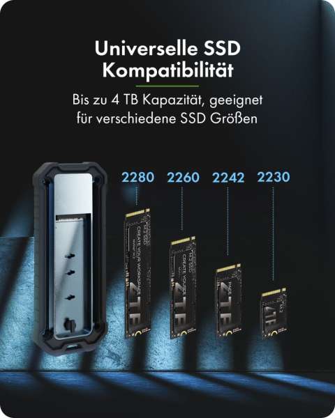 Raidsonic IB-1827MCP-C31 .2 NVMe/SATA SSD Enclosure