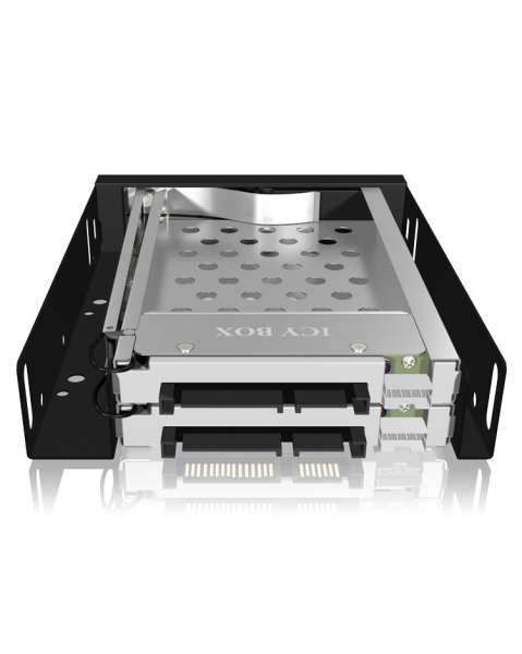 Raidsonic IB-2227STS Mobile rack for 2x HDD/SSD for 1x 3,5" bay with lock