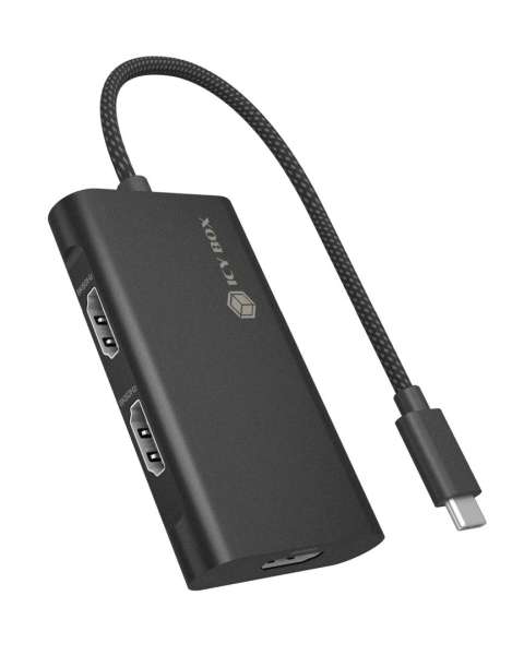 Raidsonic IcyBox IB-AD1030-C Adapter USB-C to Triple HDMI 4K