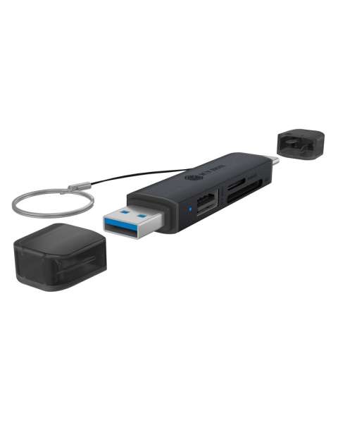 Raidsonic IcyBox IB-CR203-CU3 3-in-1 Card Reader Black