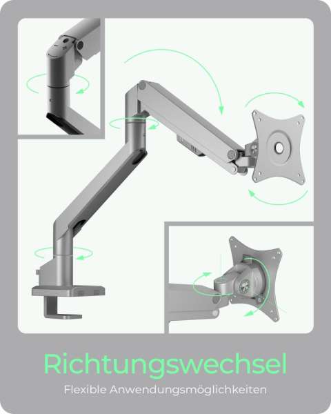 Raidsonic IcyBox IB-MS523-T Desk Mount 32" Grey