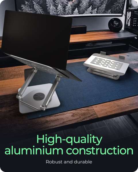 Raidsonic IcyBox IB-NH300-R Height adjustable & rotatble notebook stand for notebooks up to 17"