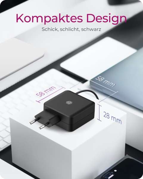 Raidsonic IcyBox IB-PS111-PD 20V / 3,25A 65W Type-C univerzális hálózati notebook töltő
