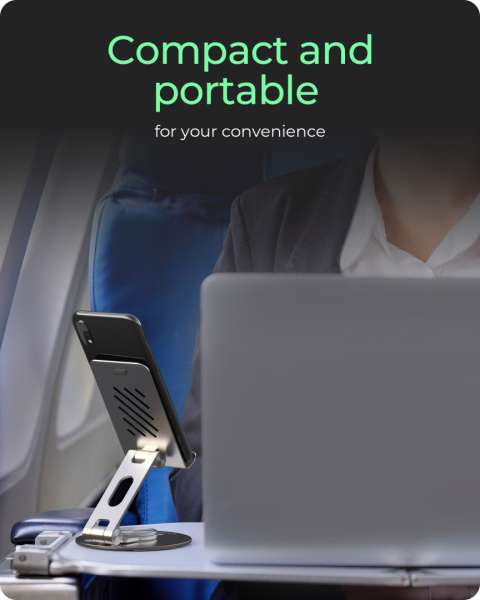 Raidsonic IcyBox IB-TH201-R 360° Rotatable and Adjustable Smartphones and Tablet Stand for up to 12.9"