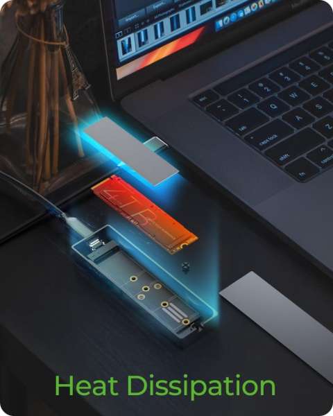 Raidsonic IcyBox M.2 SATA/NVMe SSD Enclosure USB3.2 Gen2 Type-C Black