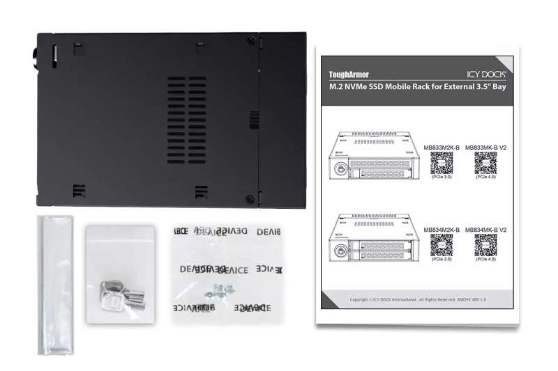 IcyDock ToughArmor MB834M2K-B