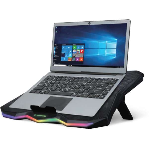 Rampage AD-RC8 Showy RGB Notebook hűtő Black