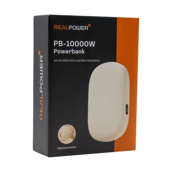 Realpower PB-10000W 10000mAh PowerBank Beige